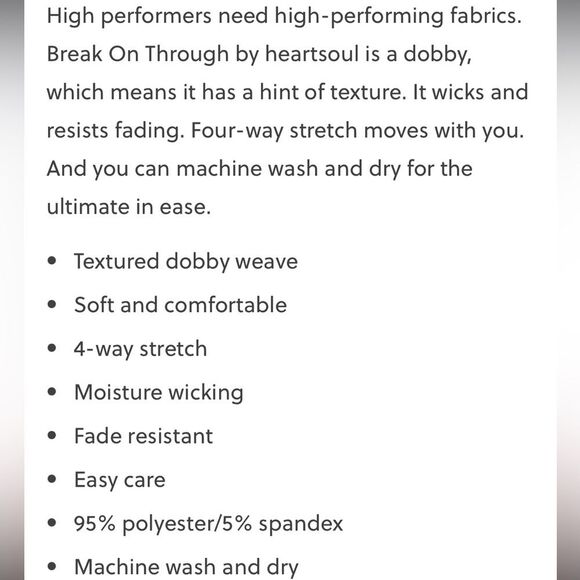 Heart Soul Women XL Scrub Pant 4-Pocket STRETCH Logo Elastic Black Petite 1X - Picture 6 of 12